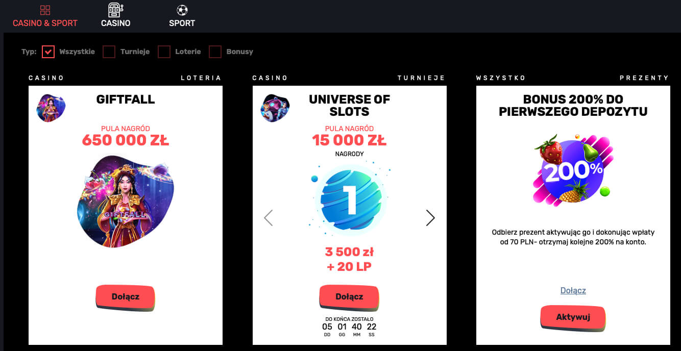 Bonusy i turnieje w SlottyWay